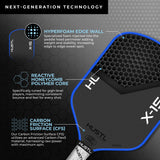 NEW HUSTL X-15 PRO 16mm Raw Carbon Gen 3 Technology Paddle