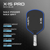 NEW HUSTL X-15 PRO 16mm Raw Carbon Gen 3 Technology Paddle