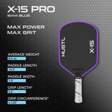 NEW HUSTL X-15 PRO 16mm Raw Carbon Gen 3 Technology Paddle
